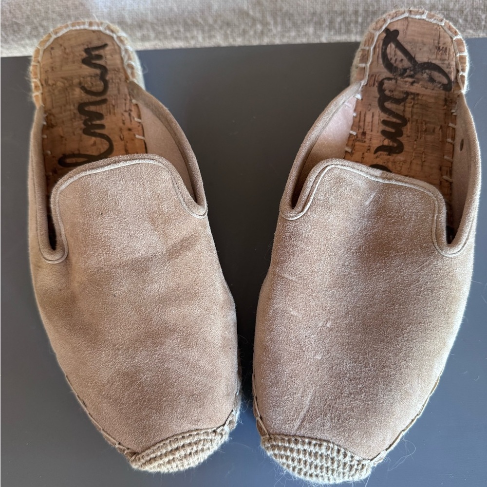 Sam Edelman Beige Suede Espadrilles